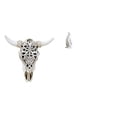 thumbnail image 1 of Escultura de pared de calavera,Estatua de resina con cabeza de vaca para decoración de pared y hogar,Adornos de diseño de patrón de decoración de pared de cabeza de vaca,Escultura de, 1 of 8
