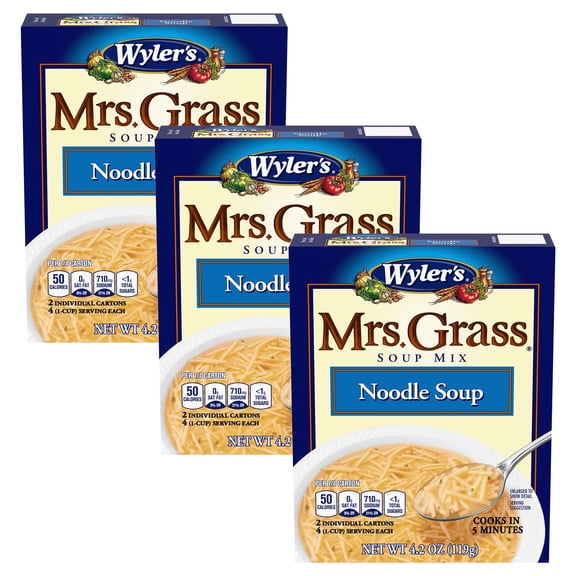 Wyler's Mrs. Grass Noodle Soup Mix, 4.2 oz (3-Pack)