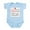 Sky Blue, variant on CafePress - Melt Grandpa's Heart Infant Bodysuit - Baby Light Bodysuit, Size Newborn - 24 Months