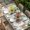 White Green, variant on Spring Forest Animals Table Cloths for 6 Foot Rectangle Tables, Floral Botanical Trees Grey Wooden Patio Waterproof Elastic Fitted Tablecloths, Washable Rectangular Table Cover for Camping