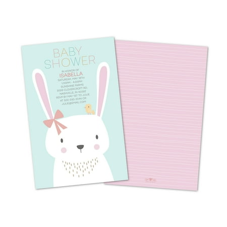 Personalized Bunny Personalized Baby Shower Invitations Walmart Com