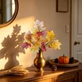 thumbnail image 6 of Gqtwoy Thanksgiving Simulated Maple Leaf Flower Arrangement, Artificial Leaves Bouquet, Home Decoration for Halloween and Autumn, Realistic Fall Decor, Perfect for Indoor and Outdoor Use, 6 of 6