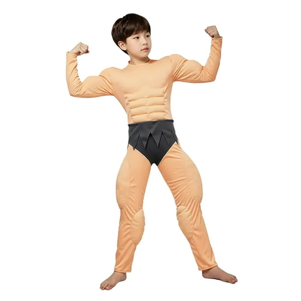 Body musculoso para hombre, mono acolchado, disfraz de cosplay, moldeador, fácil de usar. M