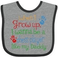 thumbnail image 3 of Inktastic Chess Player Like Daddy Boys or Girls Baby Bib, 3 of 4