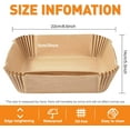 thumbnail image 2 of Hocent Air Fryer Liners for Ninja, 150 PCS Non-Stick Disposable Parchment Paper Liners for Ninja DZ201/DZ401 Dual Air Fryer, Food Grade Air Fryer Accessories with Cook Times, Rectangle 8.7 x5.6 inch, 2 of 6
