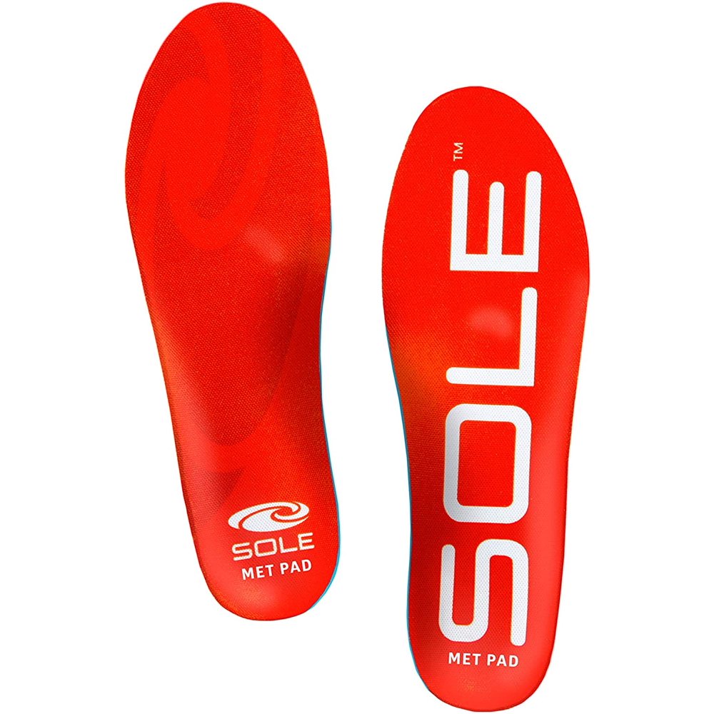 SOLE Active Medium Shoe Insoles with Metatarsal Pads Men's Size 5