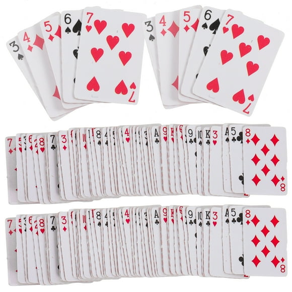 Miangastore 6 Pcs Cartes à Jouer Mini pour Maison de Poupée Cartes à Jouer Simulées Jouets Accessoires pour Maison de Poupée pour Enfants