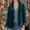 Green, variant on Jacenvly 2024 Blazers for Women Lapels Long Sleeve Mid-Length Business Attire Button Pocket Solid Cardigan Coat Soft Skin-Friendly Fashion Dignified Slimming Blouse