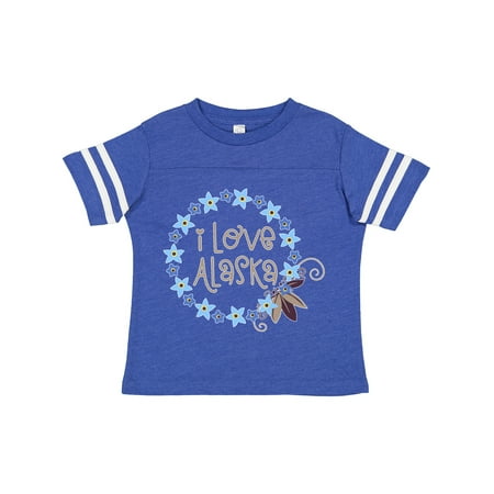 

Inktastic I Love Alaska Forget-Me-Not Flowers Gift Toddler Boy or Toddler Girl T-Shirt
