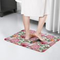 thumbnail image 4 of Pioneer Flower Floral Print Flannel Non Slip Door Rugs,Washable Door Mats Indoor,Decorative Door Mats,Dirt-Resistant and Absorbent Doormat for Entrance,Bedroom,Kitchen,Bathroom,23.5"x16", 4 of 5