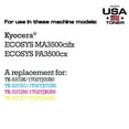 thumbnail image 2 of MADE IN USA TONER Compatible Replacement for Kyocera ECOSYS PA3500cx/MA3500cifx, TK-5372C Cyan, 2 of 7