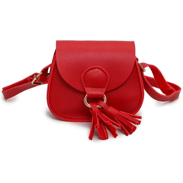 Kids Girls Toddler Mini Shoulder Purse Crossbody Bag with Tassel