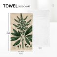 thumbnail image 4 of Nawy Tropical Palm Tree Vintage Green Leaf Towel Set - 2 Pack 27.5*16in, 4 of 6
