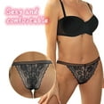 thumbnail image 5 of Cinvik Lace Underwear for Women Low Waisted Sexy Thongs Panties 4XL, 5 of 7