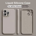 thumbnail image 2 of Funda de silicona líquida de lujo para teléfono, carcasa trasera a prueba de golpes para iPhone 11, 13, 12, 14, 15 Pro Max, 15 Plus, accesorios, 2 of 5