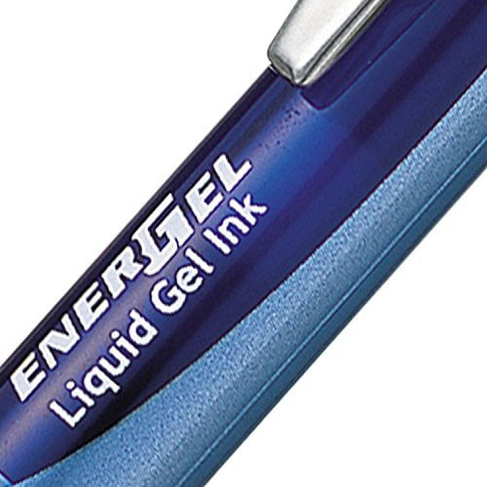 Pentel Energel Xm Gel Rollerball Retractable Pen 0.5 mm Tip 0.25 mm Line - Blue Ref BLN75-C (Pack of 12)