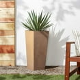 thumbnail image 5 of Arcadia Garden Products 13x13x28" PSW Contempo Tall Square Planter, Chocolate, 5 of 11