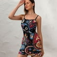 thumbnail image 3 of Ladies Elegant Sling Sleeveless Sexy Dress paisley, 3 of 6