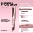 thumbnail image 4 of Tideway 360° Airflow Styler Flat Iron Hair Straightener and Curler 2 in 1, Ionic Smoothing with 4 Temp, Pink, 4 of 9