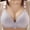 Gray, variant on loopsun Womens Plus Size Bra,Woman's Solid Color Comfortable Hollow Out Perspective Bra Underwear No Rims