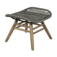 thumbnail image 6 of Seasonal Living Explorer Oceans 2-piece Wood Chair and Ottoman in Mixed Gray, 6 of 7