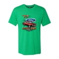 thumbnail image 2 of Wild Bobby, 1977 Ford Motors 77 Mustang Silhouette, Cars and Trucks, Men Premium Tri Blend Tee, Envy, Small, 2 of 4
