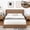 Brown, variant on Queen Size Bed Frame with Lift Up Storage, Velvet-Look Upholstered Wingback Platform Bed with Vertical Channel Headboard, No Box Spring Needed, Hydraulic Storage, Terracotta Red