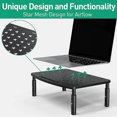 thumbnail image 4 of Baicccf ?2 Pack Monitor?stands Risers,?3 Height Adjustable Monitor?riser For Laptop, Printer, Imac, Pc, Premium Metal Monitor?stand?riser For 2 Monito, 4 of 5
