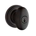 thumbnail image 3 of Baldwin Reserve Enelltrr152 Entry Ellipse Knob And Traditional Round Rose With 6Al Latch And Dual Strike Matte Antique Nickel Finish, 3 of 7