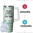 thumbnail image 4 of Relax, I Have A Spreadsheet for That, 30oz Tumbler with Handle and Straw, Coffee Mug Water Bottle Stainless Steel Cup, Funny Gifts for Accountant Employee Coworker CPA Boss Women Men, 4 of 6