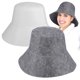 thumbnail image 1 of BRIGHTFUFU 2 gorros de sauna de fieltro, gorro de baño de fieltro, gorro de ducha, accesorios para baño y spa., 1 of 5
