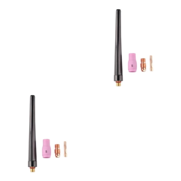 Scienceny 4Pcs TIG Welding Torch Accessories Collet Nozzle for WP 17 18 26 Series Tool Tipo 1 2piezas