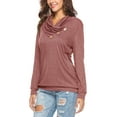 thumbnail image 5 of ONLYSHE Casual Comfy Sweatshirts for Women Cowl Neck Long Sleeve Pullover Tunic Tops, 5 of 7