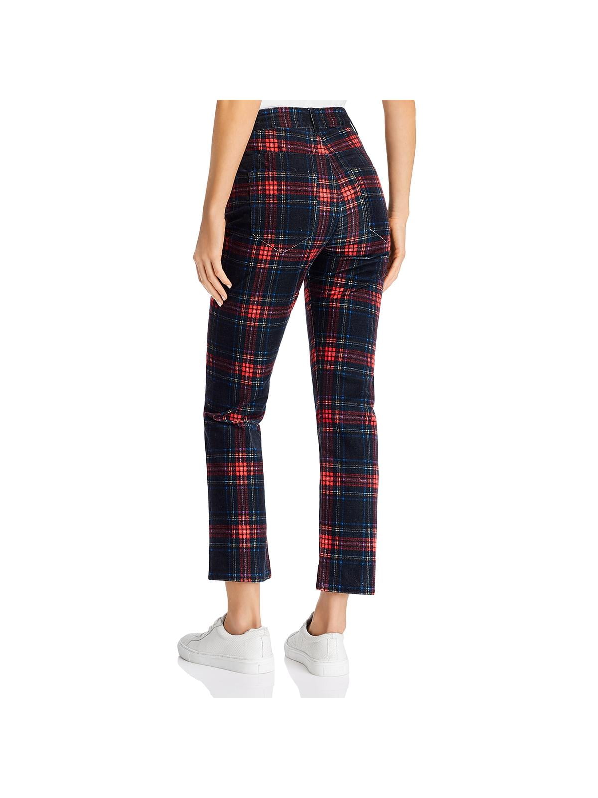 womens tartan jeans