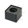 thumbnail image 2 of CIMAXIC Portable ABS Injection Molding Square Cube Shaped Interview Mic Microphone Logo Flag Station Logo (Black),2.76"X1.97"X2.36", 2 of 4