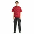 thumbnail image 4 of TOPTIE Men's Black Baggy Chef Pant Elastic Waist with Pockets Restaurant Work Pants, 4 of 6