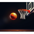 thumbnail image 4 of Basketball Themed Background Backdrop Banner for Sports Parties Decorations Basketball Hoop with Glowing Ball Photography Props for Basketball Events and Celebrations, 4 of 4
