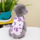 thumbnail image 1 of Ropa para mascotas, ropa para perros, ropa de otoño e invierno, ropa para mascotas de gato de peluche, ropa de invierno con flores de cinco hojas y vellón, 1 of 6