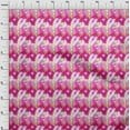 thumbnail image 3 of oneOone Silk Tabby Rose Pink Fabric Tie Dye Quilting Supplies Print Sewing Fabric By The Yard 42 Inch Wide-DU8, 3 of 4