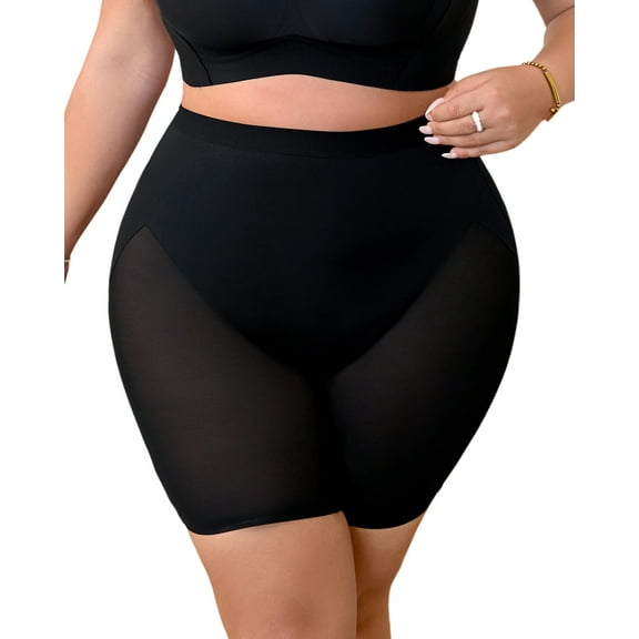 USEASY Seamless Tummy Control Shapewear Shorts for Women High Waisted Breathable Compression Boyshorts Panties