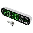 thumbnail image 5 of Led Digital Alarm Clock Temperature Humidity Date Brightness Adjustable 2 Alarms, 5 of 9