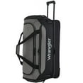 thumbnail image 5 of Wrangler 30" Polyester Drop-Bottom Rolling Travel Duffel w/ Interior Toiletry Pocket - Black, 5 of 9