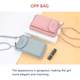 thumbnail image 5 of Cartera de cuero Bolso de hombro de cuero de PU Monedero Bolso bandolera Cartera Bolsa de almacenamiento para tarjetas de dinero, Rosa oscuro Advancent AP001028-08, 5 of 7