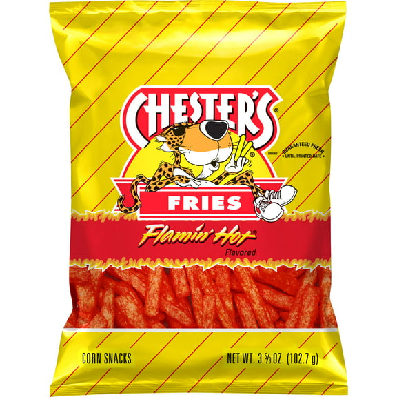 Chester's Fries Corn Snacks Flamin' Hot Flavored, 3 5/8 oz