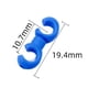 thumbnail image 3 of 10 Uds. Cable de engranaje de freno de bicicleta Clips de estilo S gancho de línea de guía de manguera (azul), 3 of 5
