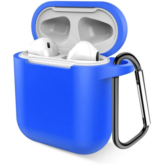 AirPods Case, AirPods 2 Case, Protective Soft Silicone AirPods Accessories Kit Case for Apple AirPods 1st/2nd Charging Case [Not for Wireless Charging Case] Blue