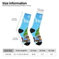 thumbnail image 4 of Goofa Merry Christmas Gnome Printed Men's Crew Socks, Soft Durable Breathable Moisture-Wicking with Odor Control Cotton socks, 4 of 9
