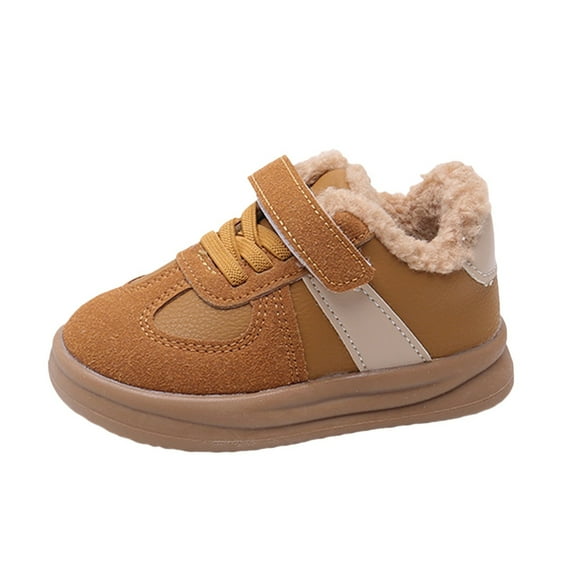 NOKIO Baby Fashionable Rubber Sole Athletic Shoes Baby Casual Sports Shoes With Soft Sole Fashion Big Kids Winter Water Proof Flat Keep Warm Snow Boots Comfortable Shoes