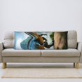 thumbnail image 5 of Naloa Lake Forest Dinosaur A Body Pillow Cover, Pillowcases with Hidden Zipper Breathable Long Pillow Case (Pillows are not included,20x54 inch), 5 of 7