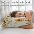 thumbnail image 5 of Spring Gnomes Throw Pillow Covers, Retro Botanical Flowers Leaves Butterfly Soft Breathable Pillow Cases with Invisible Zipper for Sleeping, Standard Pillowcases for Couch Bed Sofa Chair 20x26 Inches, 5 of 9